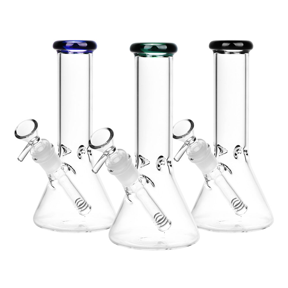 
                  
                    Load image into Gallery viewer, Classic Glass Beaker Light Water Pipe | 14mm F | Colors Vary
                  
                