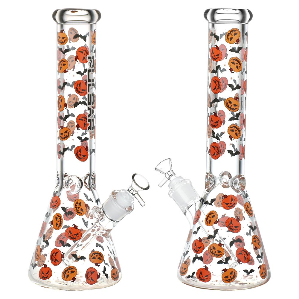 
                  
                    Load image into Gallery viewer, Cackling Pumpkins Batty Beaker Bong | 14mm F
                  
                