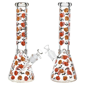 
                  
                    Load image into Gallery viewer, Cackling Pumpkins Batty Beaker Bong | 14mm F
                  
                