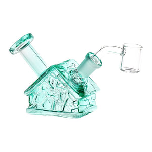 
                  
                    Load image into Gallery viewer, Delightful Dwelling Glass Dab Rig - 3.75&amp;quot; / 14mm F / Colors Vary
                  
                