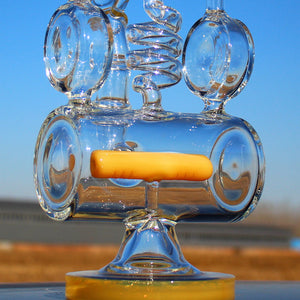 
                  
                    Load image into Gallery viewer, Recycler Style Inline Perc 12.5&amp;quot;  Water Pipe w/ Spring Body
                  
                