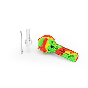 
                  
                    Load image into Gallery viewer, 4&amp;#39;&amp;#39; Silicone Nectar Spoon - Rasta
                  
                