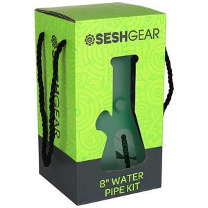 
                  
                    Load image into Gallery viewer, SeshGear Glass Beaker Water Pipe Smokers&amp;#39; Kit | 8&amp;quot; | 14mm F
                  
                