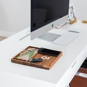 
                  
                    Load image into Gallery viewer, Premium Natural Acacia Wood Tray | 9.5&amp;quot; x 9.5&amp;quot;
                  
                