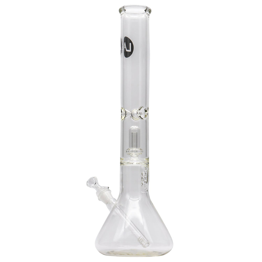 
                  
                    Load image into Gallery viewer, Thick Glass Beaker Showerhead Perc Bong
                  
                