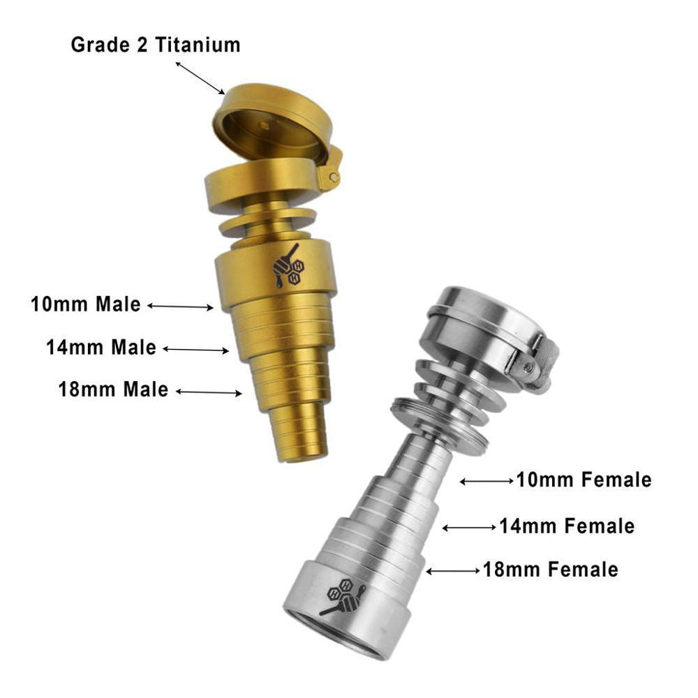 
                  
                    Load image into Gallery viewer, TITANIUM 6 IN 1 CARB CAP DAB NAIL
                  
                