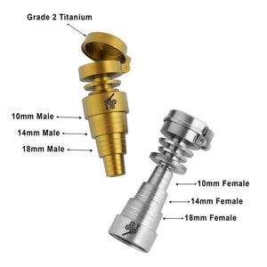 
                  
                    Load image into Gallery viewer, TITANIUM 6 IN 1 CARB CAP DAB NAIL
                  
                