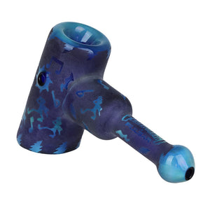 
                  
                    Load image into Gallery viewer, Grateful Dead Ethereal Music Etched Glass Hammer Bubbler - 5&amp;quot;
                  
                