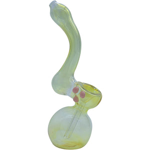 
                  
                    Load image into Gallery viewer, Silver Fumed Sherlock Bubbler Pipe (Various Colors)
                  
                