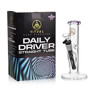 
                  
                    Load image into Gallery viewer, Ritual Smoke - Daily Driver 8&amp;quot; Straight Tube w/ American Color Accents - Purple
                  
                