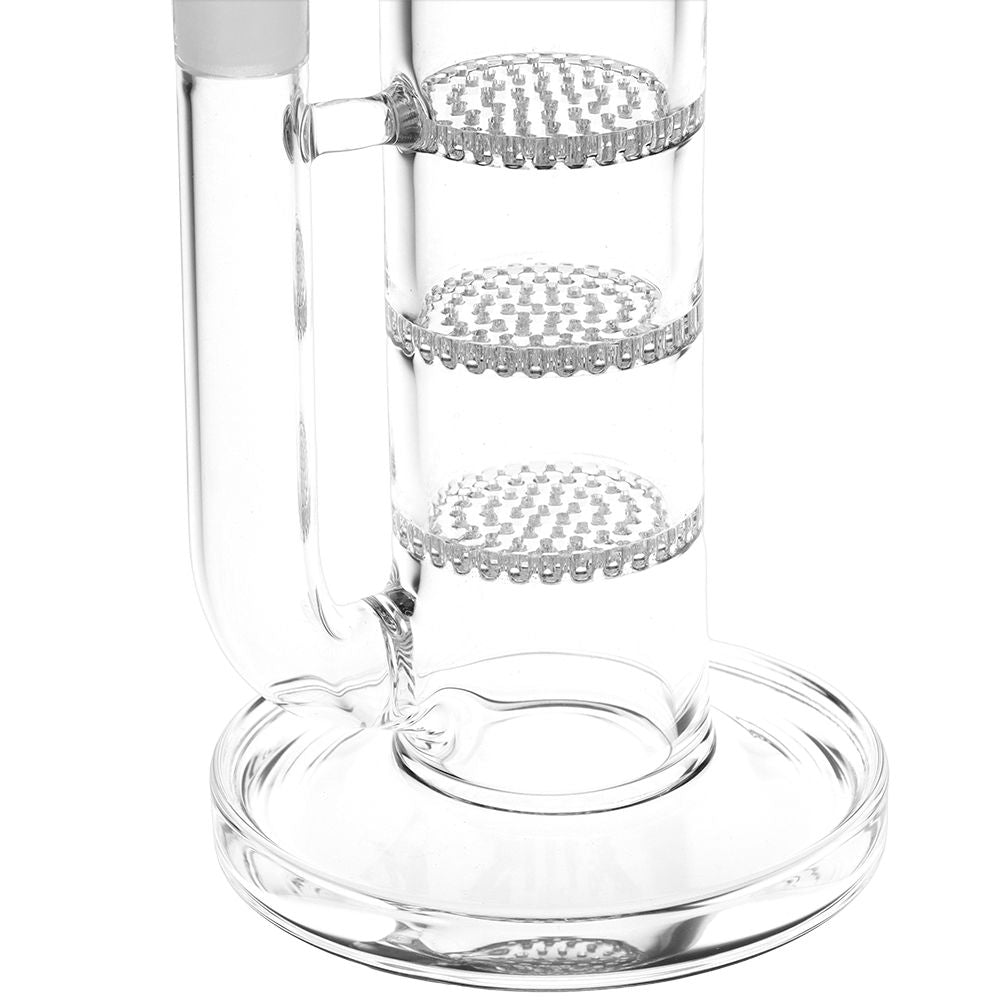 
                  
                    Load image into Gallery viewer, SeshGear Triple Honeycomb Perc Straight Tube Water Pipe - 15&amp;quot; / 14mm F / Colors Vary
                  
                