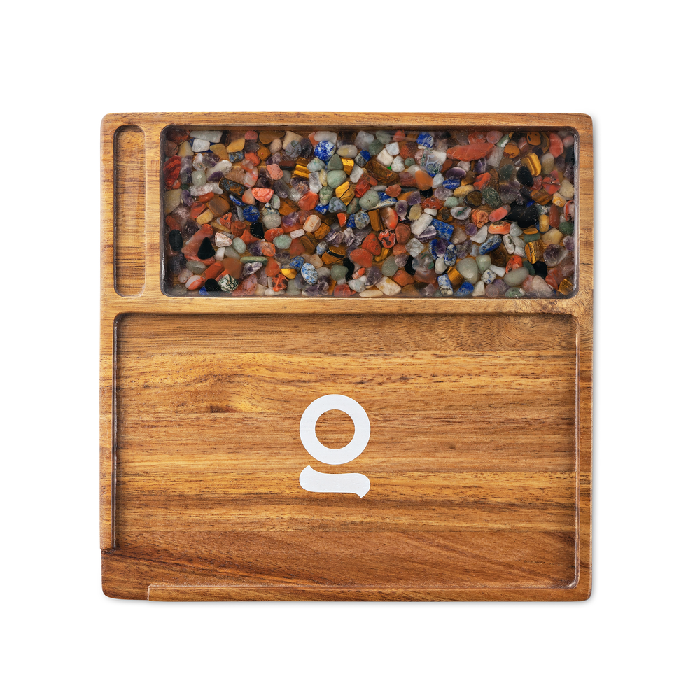 
                  
                    Load image into Gallery viewer, Premium Natural Acacia Wood Tray | 9.5&amp;quot; x 9.5&amp;quot;
                  
                