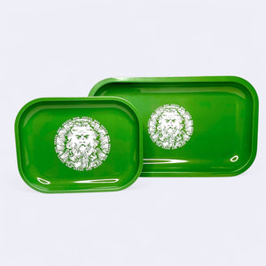 
                  
                    Load image into Gallery viewer, Green Man Metal Rolling Tray, 7” x 5.5”
                  
                