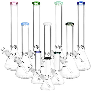 
                  
                    Load image into Gallery viewer, Classic Glass Beaker Light Water Pipe | 14mm F | Colors Vary
                  
                