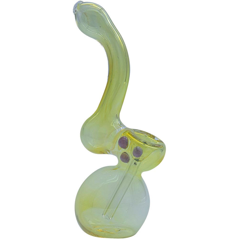 
                  
                    Load image into Gallery viewer, Silver Fumed Sherlock Bubbler Pipe (Various Colors)
                  
                