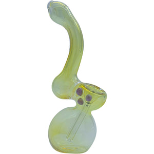 
                  
                    Load image into Gallery viewer, Silver Fumed Sherlock Bubbler Pipe (Various Colors)
                  
                