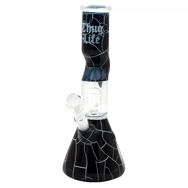 
                  
                    Load image into Gallery viewer, 10&amp;quot; Cracked Stone Glass Water Pipe
                  
                