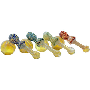 
                  
                    Load image into Gallery viewer, Fumed Hammer Bubbler Pipe (Various Colors)
                  
                
