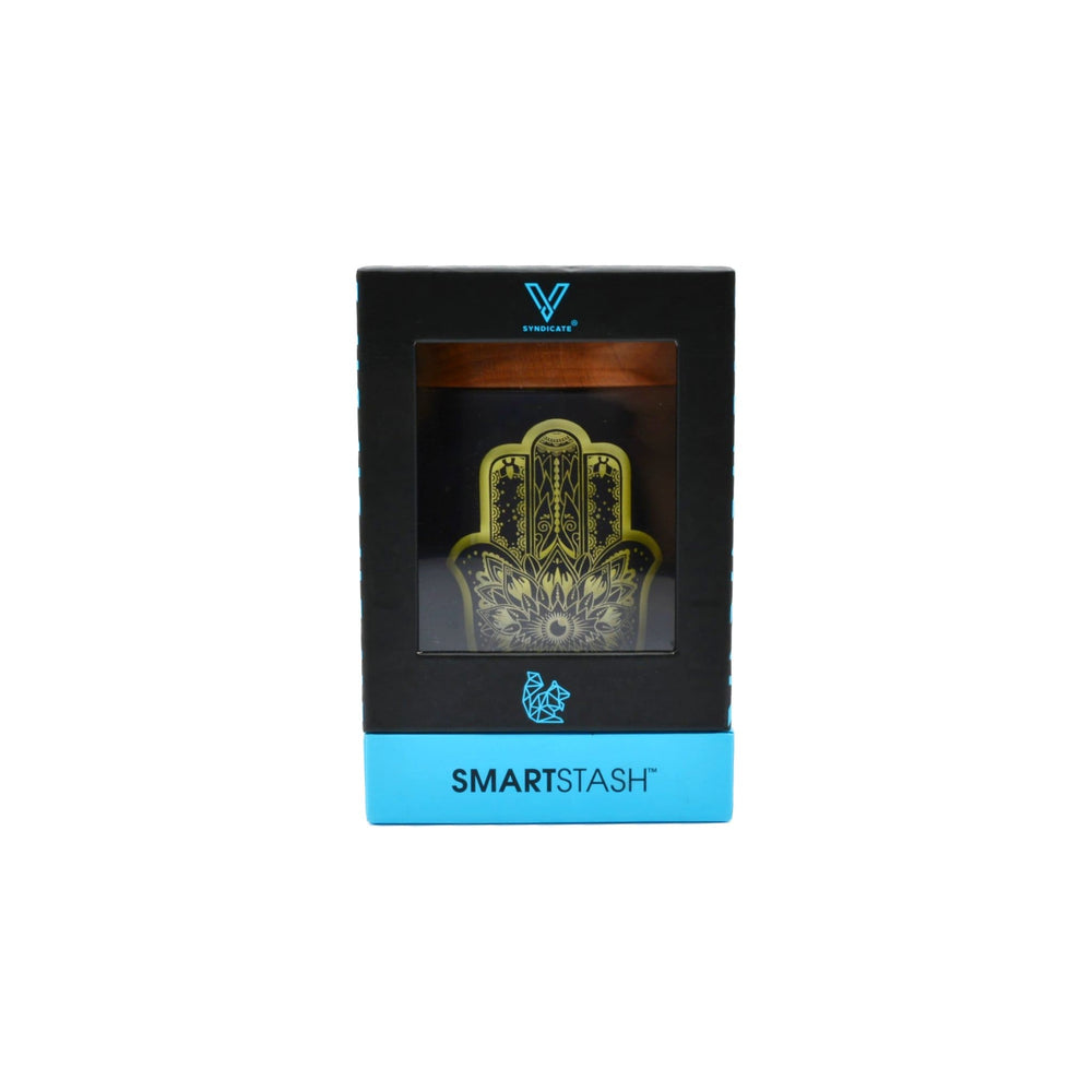 
                  
                    Load image into Gallery viewer, Hamsa Yellow Stash Jar
                  
                