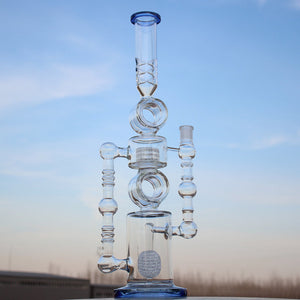 
                  
                    Load image into Gallery viewer, Massive Approx. 22 Inch Dual Perc Recycler Style Water Pipe
                  
                