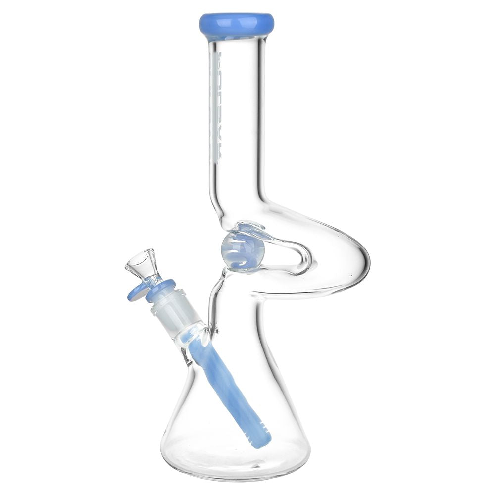 
                  
                    Load image into Gallery viewer, Kinked Marble Glass Beaker Water Pipe | 12&amp;quot; | 14mm F
                  
                