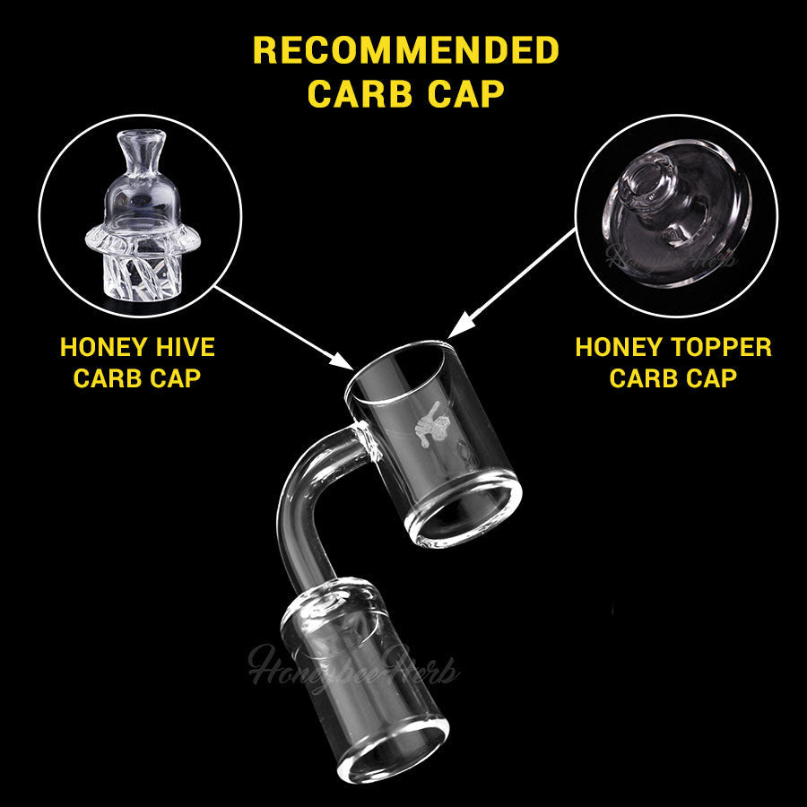 
                  
                    Load image into Gallery viewer, HONEY DISC QUARTZ BANGER - 90° DEGREE | YL
                  
                