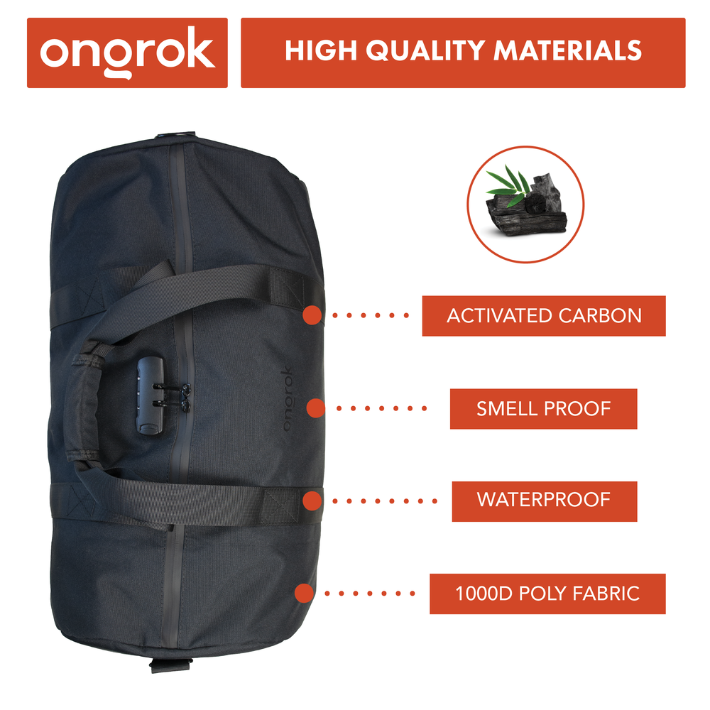 
                  
                    Load image into Gallery viewer, Ongrok Carbon-lined Smell Proof Duffle Bag
                  
                