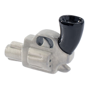 
                  
                    Load image into Gallery viewer, Handgun Ceramic Pipe - 4.5&amp;quot;
                  
                