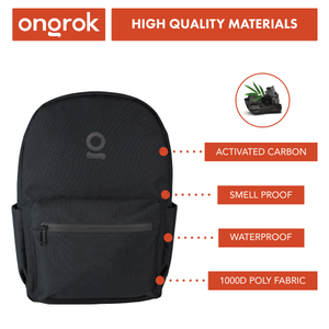 
                  
                    Load image into Gallery viewer, Ongrok Carbon-lined Backpack Smell Proof
                  
                