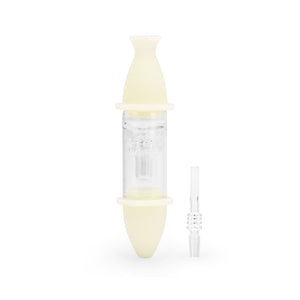 
                  
                    Load image into Gallery viewer, 7&amp;#39;&amp;#39; Silicone Deluxe Nectar Collector - UV Titanium White
                  
                