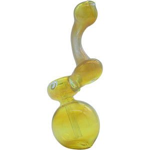 
                  
                    Load image into Gallery viewer, Silver Fumed Sherlock Bubbler Pipe (Various Colors)
                  
                
