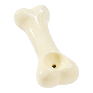 
                  
                    Load image into Gallery viewer, Dog Bone Ceramic Hand Pipe - 3.75&amp;quot;
                  
                