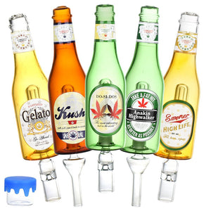 
                  
                    Load image into Gallery viewer, Beer Burner Dab Straw &amp;amp; Dry Herb Pipe / Designs Vary
                  
                