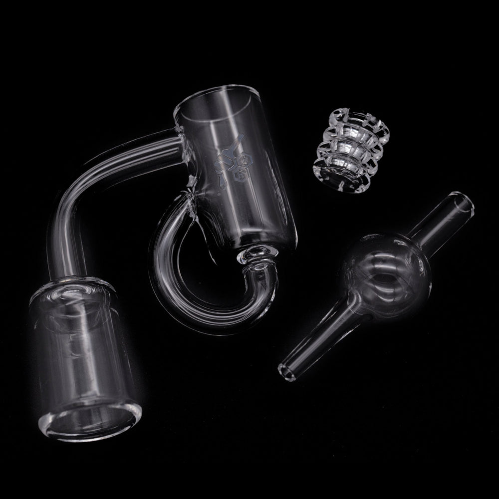 
                  
                    Load image into Gallery viewer, HONEY RECYCLER QUARTZ BANGER | YL
                  
                