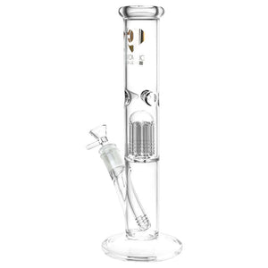 
                  
                    Load image into Gallery viewer, Diamond Glass Gold Pearl 8-Arm Perc Water Pipe - 12&amp;quot; / 14mm F / Colors Vary
                  
                
