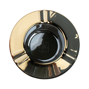
                  
                    Load image into Gallery viewer, Vintage Style Glass Ashtray - Gold
                  
                