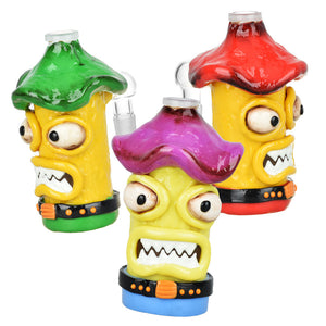 
                  
                    Load image into Gallery viewer, Shroom Monster Glass &amp;amp; Enamel Ash Catcher - 4.75&amp;quot; / 14mm M / 90D / Colors Vary
                  
                