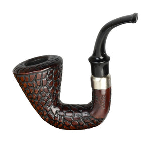 
                  
                    Load image into Gallery viewer, Carved Hungarian Calabash African Wood Pipe
                  
                