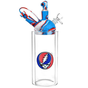 
                  
                    Load image into Gallery viewer, Grateful Dead x Pulsar Silicone &amp;amp; Glass Gravity Water Pipe - 11&amp;quot;
                  
                