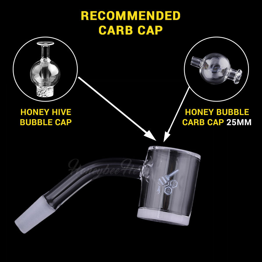 
                  
                    Load image into Gallery viewer, HONEY &amp;amp; MILK BEVEL QUARTZ BANGER - 45° DEGREE | YL
                  
                