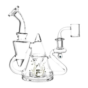 
                  
                    Load image into Gallery viewer, Tea Pot Recycler Rig - 7.75&amp;quot; / 14mm F / Clear
                  
                