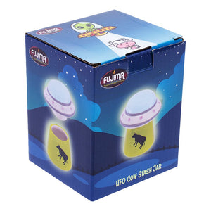 
                  
                    Load image into Gallery viewer, UFO Cow Ceramic Stash Jar - 4&amp;quot;
                  
                