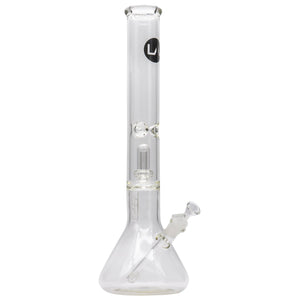 
                  
                    Load image into Gallery viewer, Thick Glass Beaker Showerhead Perc Bong
                  
                