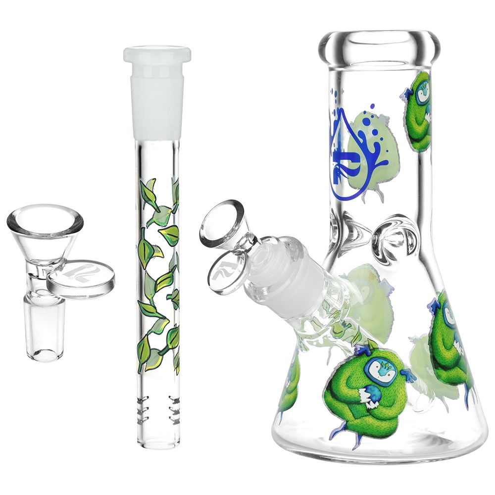 
                  
                    Load image into Gallery viewer, Remembering How To Listen Design Series Glass Beaker Water Pipe - 7.75&amp;quot;
                  
                