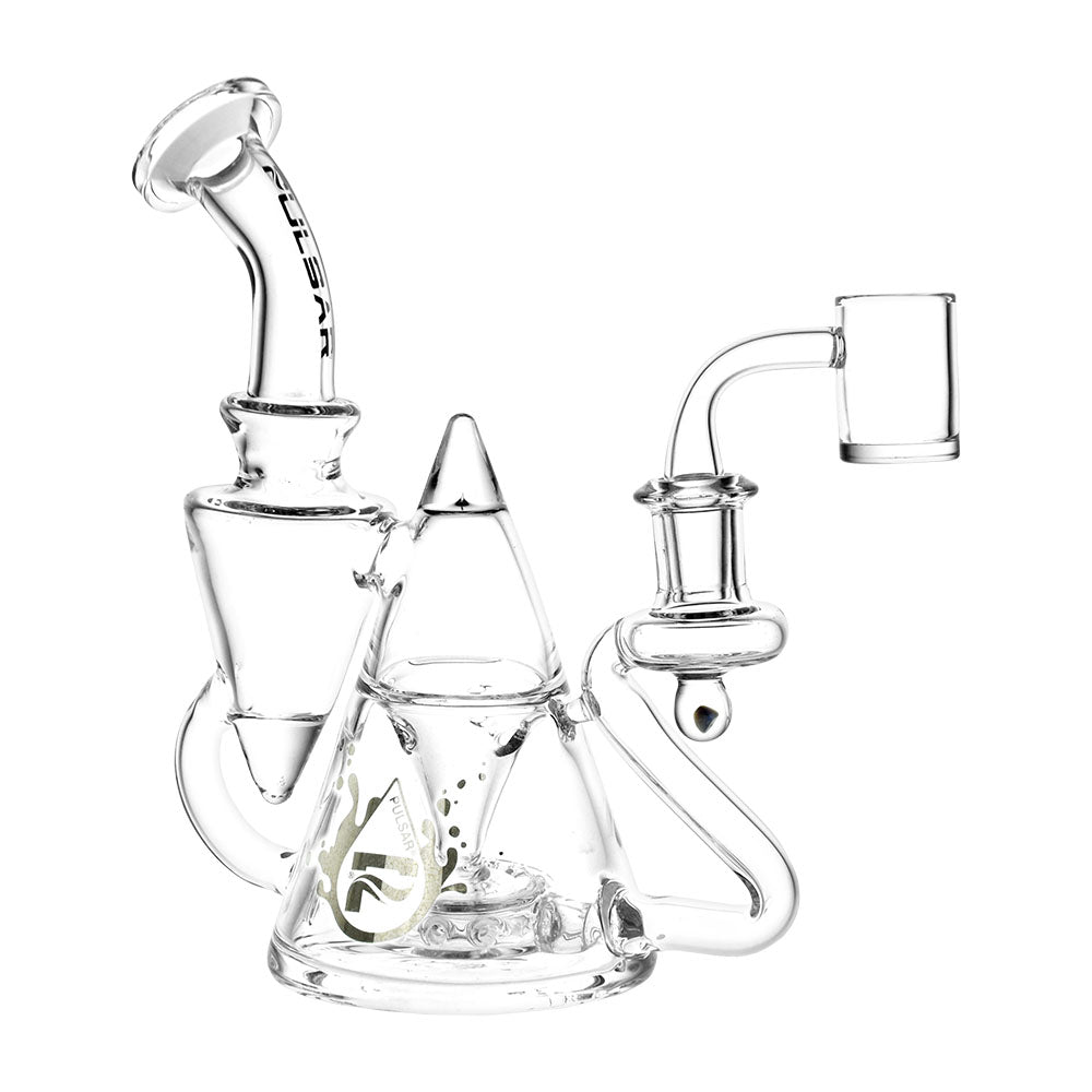 
                  
                    Load image into Gallery viewer, Tea Pot Recycler Rig - 7.75&amp;quot; / 14mm F / Clear
                  
                