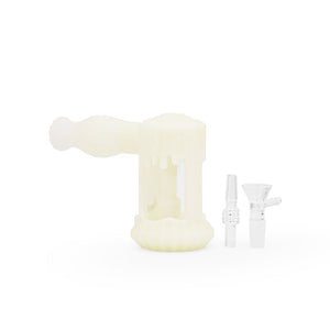 
                  
                    Load image into Gallery viewer, 6&amp;#39;&amp;#39; Duality Silicone Dual Use Bubbler - UV Titanium White
                  
                