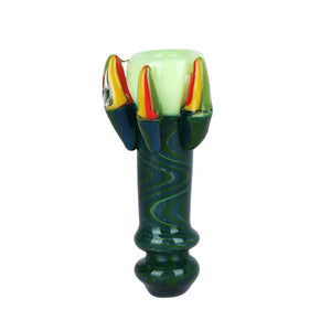 
                  
                    Load image into Gallery viewer, Goblin Claw Goblet Wig Wag Glass Chillum - 3.25&amp;quot;
                  
                