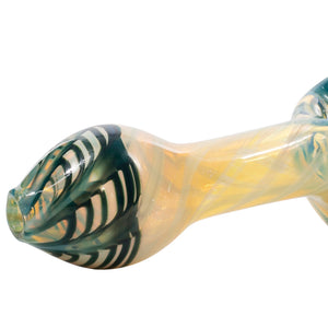 
                  
                    Load image into Gallery viewer, LA Pipes Twisty Cane Spoon Glass Pipe (Various Colors)
                  
                