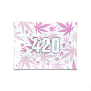 
                  
                    Load image into Gallery viewer, 420 Pink Glass Rollin&amp;#39; Tray
                  
                