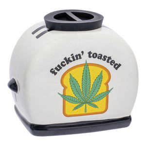 
                  
                    Load image into Gallery viewer, Fuckin&amp;#39; Toasted Ceramic Stash Jar - 4.5&amp;quot;
                  
                